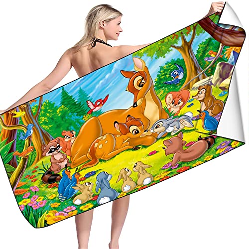 BAAROO Bambi Strandtuch, Handtücher für Kinder, Strandtuch für Kinder, Jungen und Mädchen, Handtuch, Badetuch, Duschtücher 130 cm x 80 cm BAAROO Bambi Strandtuch, Handtücher für Kinder, Strandtuch für Kinder, Jungen und Mädchen, Handtuch, Badetuch, Duschtücher 130 cm x 80 cm von BAAROO
