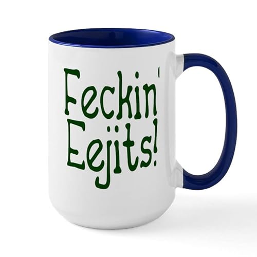 BAAROO Feckin' Eejits! Große Tasse aus Keramik, Kaffeetasse, Teetasse, 425 ml BAAROO Feckin' Eejits! Große Tasse aus Keramik, Kaffeetasse, Teetasse, 425 ml von BAAROO