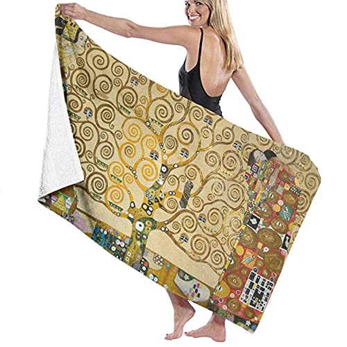 BAAROO Große weiche Mikrofaser-Badetuchdecke, Gustav Klimt Gemälde, Badetuch, Strandtuch für Familienhotel, Reisen, Schwimmen, Sport, 130 cm x 80 cm BAAROO Große weiche Mikrofaser-Badetuchdecke, Gustav Klimt Gemälde, Badetuch, Strandtuch für Familienhotel, Reisen, Schwimmen, Sport, 130 cm x 80 cm von BAAROO