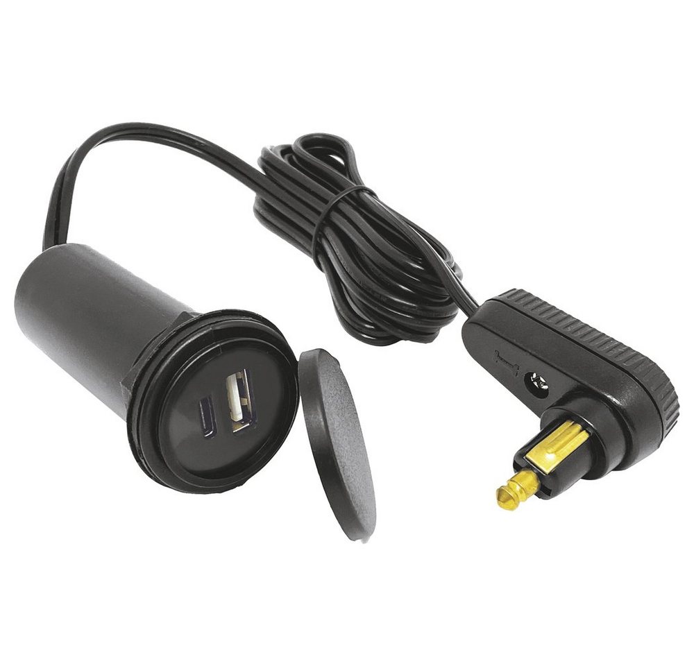 BAAS parts Kfz-Relais BAAS Tankrucksack-Kabel USB-A/ USB-C® Belastbarkeit Strom max.=7.2 A von BAAS parts