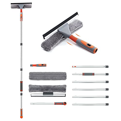 Baban Squeegee Window Cleaner 2 in 1 Window Cleaning Tool with 1 Elbow- and 7 Straight Extension Pole Baban Squeegee Window Cleaner 2 in 1 Window Cleaning Tool with 1 Elbow- and 7 Straight Extension Pole von BABAN