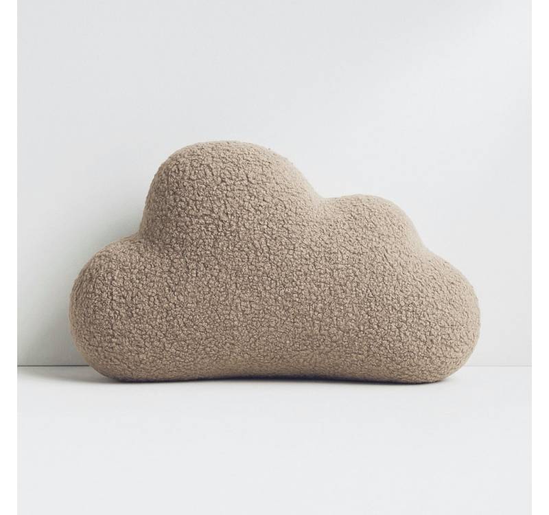 BABEES Dekokissen DEKOKISSEN Boucle Kuschelkissen Wolke GROß 40x25 cm, Deko Kissen Geschenk Baby Kinderzimmer Weihnachten Babyshower von BABEES