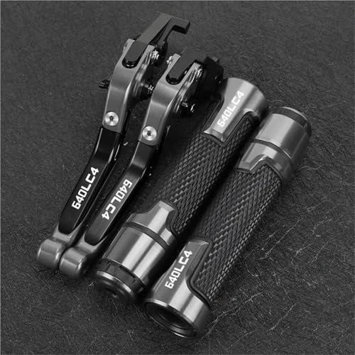 BABEGIM 640 LC4 Motorrad Verstellbare, Faltbare, ausziehbare Bremskupplungshebel, Lenkergriffe und Enden for 640 LC4 2003 2004 2005 2006(Clear) von BABEGIM