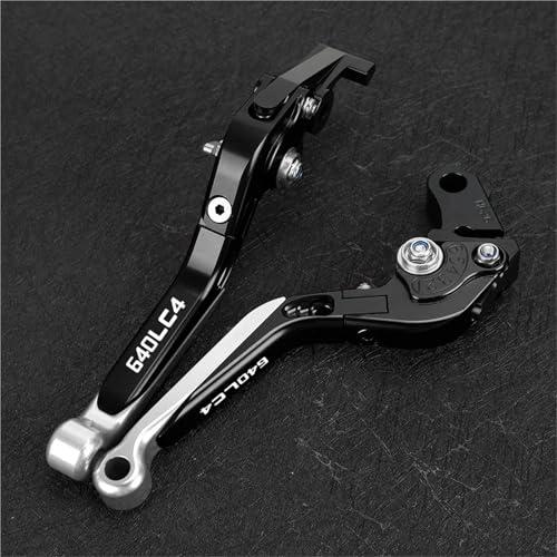 BABEGIM 640 LC4 Motorrad Verstellbare, Faltbare, ausziehbare Bremskupplungshebel, Lenkergriffe und Enden for 640 LC4 2003 2004 2005 2006(Green) von BABEGIM