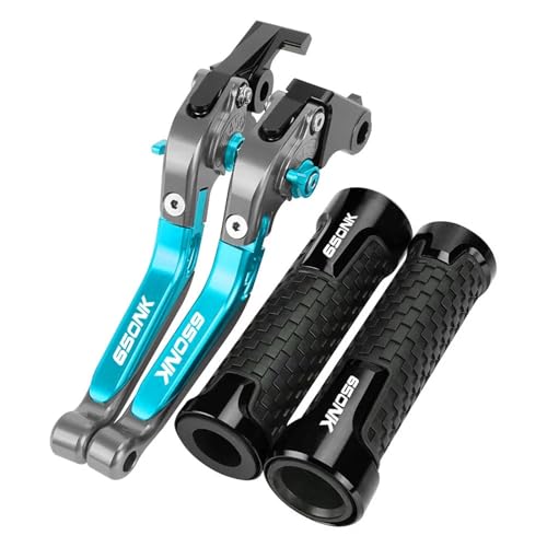 BABEGIM For NK650 NK 650 650NK CF650 2020 2021 2022 Motorrad Bremse Kupplung Hebel Griff Bar Griff Grip Lenker Enden(Champagne) von BABEGIM