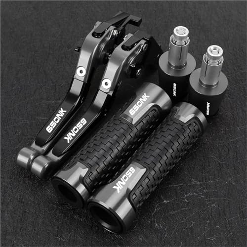 BABEGIM For NK650 NK 650 650NK CF650 2020 2021 2022 Motorrad Bremse Kupplung Hebel Griff Bar Griff Grip Lenker Enden(Green) von BABEGIM