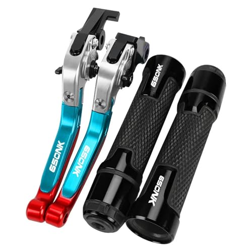 BABEGIM For NK650 NK 650 650NK CF650 2020 2021 2022 Motorrad Bremse Kupplung Hebel Griff Bar Griff Grip Lenker Enden(Noir) von BABEGIM
