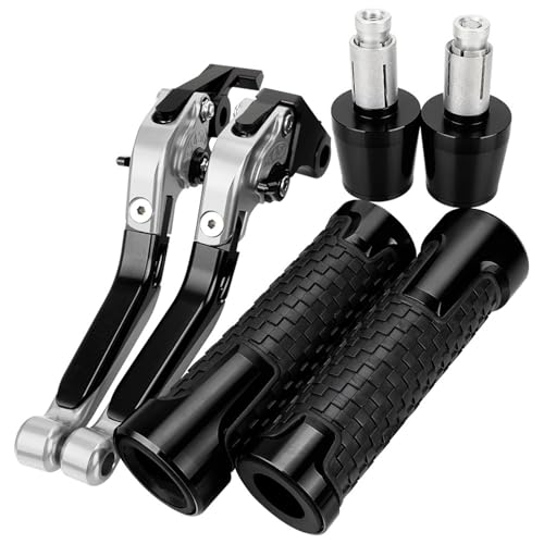 BABEGIM MAXSYM 400 600 MAXSYM400 600i 400i 2021 2022 2023 2024 Motorrad Einstellbare Bremse Kupplung Hebel Lenker Handgriffe Enden(Gray) von BABEGIM
