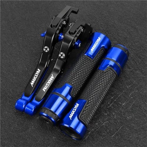 BABEGIM Maxsym TL500 TL508 Motorrad Verstellbare, Faltbare, ausziehbare Bremskupplungshebel, Lenkergriffe und Enden for MAXSYM TL 500 508(Lavender) von BABEGIM