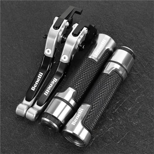 BABEGIM Motorrad Klappbar Ausziehbar Einstellbare Kupplung Bremshebel Lenker Griffe Enden for Leoncino 500 LeoncinX 2016-2020(Gold) von BABEGIM