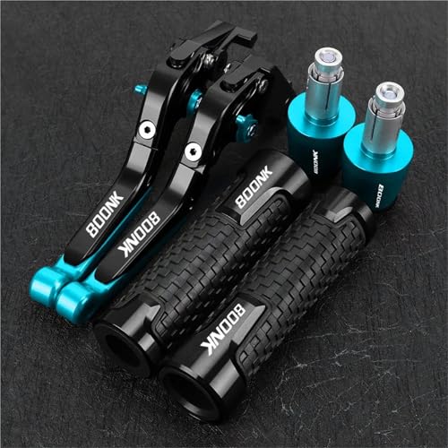 BABEGIM for 800NK NK800 800 NK CF800NK 2023-2024 Motorrad Bremse Kupplung Hebel Griff Bar Griffe Lenker Enden(Blue) von BABEGIM