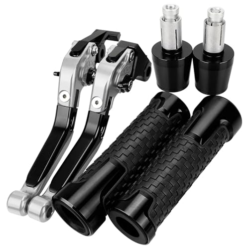 BABEGIM for TNT 125 135 2016-2022 2023 TNT125 TNT135 Motorrad Aluminium Bremse Kupplung Hebel Lenker Handgriffe Enden(Gray) von BABEGIM