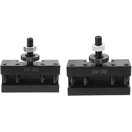 BABOS 2 Stück Schnellwechsel-Drehmaschine Werkzeug Post Drehen Facing Halter Halter für Drehmaschinen -250-201 & 250-202 von BABOS