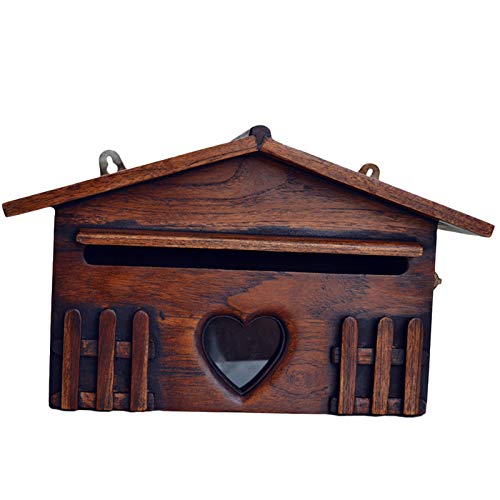 BABOS Retro Holz Briefkasten Exquisite Outdoor Regendicht Vorschlagskasten Box Box von BABOS