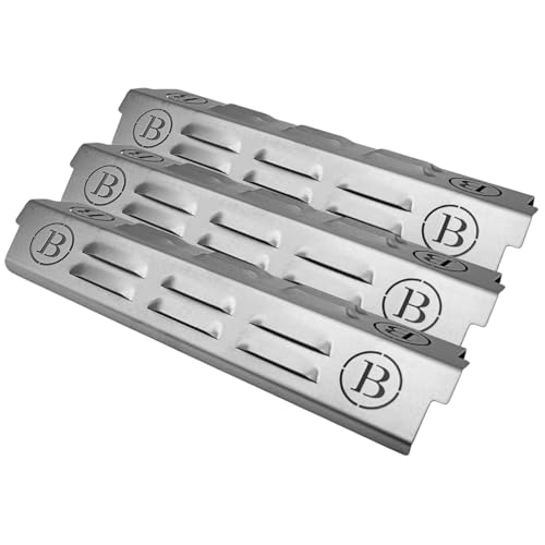 BABOSSA® Flammschutz aus massivem Edelstahl - Ersatzteil für Enders Boston Black Pro mit Muldenaufnahme | rostfrei & titanstabilisiert durch V4A Edelstahl | Made in Germany | 3er Pack von BABOSSA