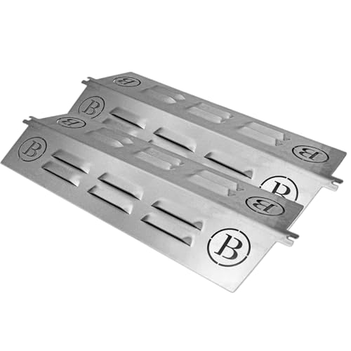 BABOSSA® Flammschutz aus massivem Edelstahl - Ersatzteil für Broil King Baron & Crown | rostfrei & titanstabilisiert durch V4A Edelstahl | Made in Germany | 2er Pack von BABOSSA