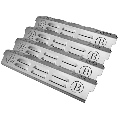 BABOSSA® Flammschutz aus massivem Edelstahl - Ersatzteil für Enders Boston Black Pro mit Muldenaufnahme | rostfrei & titanstabilisiert durch V4A Edelstahl | Made in Germany | 4er Pack von BABOSSA