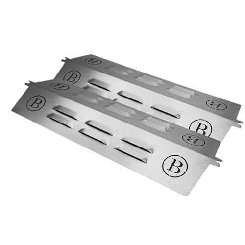 BABOSSA® Flammschutz aus massivem Edelstahl - Ersatzteil für Broil King Regal & Imperial | rostfrei & titanstabilisiert durch V4A Edelstahl | Made in Germany | 2er Pack von BABOSSA
