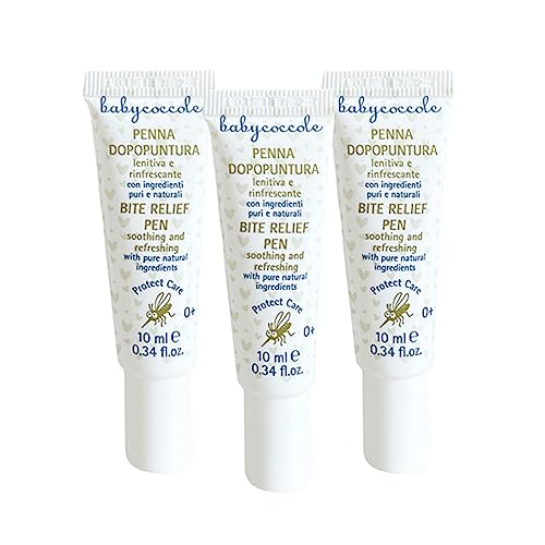Babycoccole-Set mit 3 Stück Moskiton-Stift und Insekten für Kinder, schnelle Wirkung, beruhigend und erfrischend, mit natürlichen Inhaltsstoffen, dermatologisch getestet für empfindliche Haut - 3 x 10 ml von BABY COCCOLE