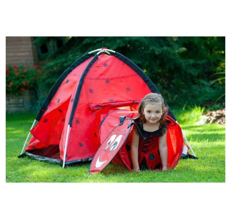 BABY MIX Moskitonetz Babyzelt Beruska mit Tunnel rot von BABY MIX
