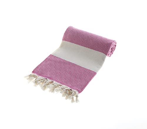 BABY SHOWER CHOCOLATE Turkish Beach Towel Peshtemal 100% Cotton Quick Dry Boho Decor Camping Blanket Pestemal Strandtuch (Rosa) von BABY SHOWER CHOCOLATE