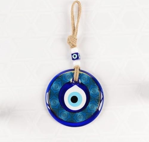 Wandbehang mit Bösem Auge, Charm für den Hausschutz, türkische Nazar-Perle, handgefertigtes Ornament (TM1001) von BABY SHOWER CHOCOLATE
