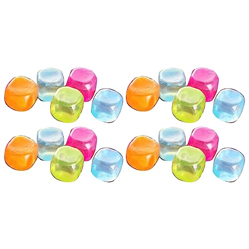 20pcs Niedlicher Star Sqaure Obstform Wiederverwendbare Plastikwürfel Für Getränke Für Getränke Whisky Multikolen Refredezierfaillierer Kühlung Künstlicher Eisball Maker Tablett Werkzeug Tool von BABYVIVA