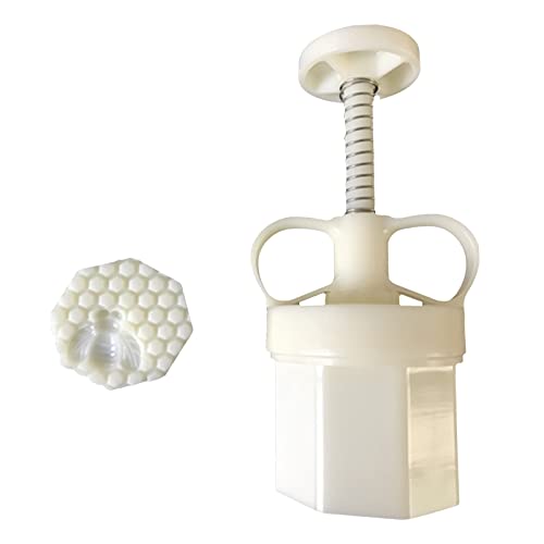 50g Waben Cookie Stamp Dicke Verstellbares Mondkuchenform Set Hand Press Cutter Green Bohnenkuchengebäckform Form von BABYVIVA