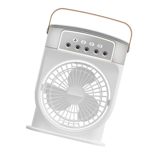 BABYVIVA Praktischer Desktop Air Cooling Lüfter Tragbarer Lüfter Mit 3 Speed ​​ Optionstischventilator Perfekt Für Heimbüro Oder Schlafsaal Elektrische Luftfeuchtigkeitsdüse von BABYVIVA
