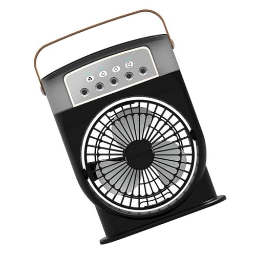 BABYVIVA Praktischer Desktop Air Cooling Lüfter Tragbarer Lüfter Mit 3 Speed ​​ Optionstischventilator Perfekt Für Heimbüro Oder Schlafsaal Elektrische Luftfeuchtigkeitsdüse von BABYVIVA