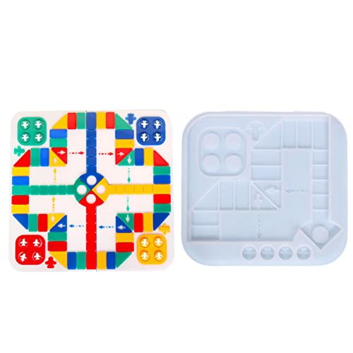 Brettspiel Silikonform Für Harz Casting Tabletop Brettspiel Fliegende Schachfamilie Für Erwachsene Kid Craft Tool von BABYVIVA