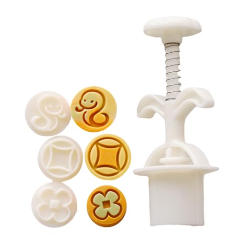 Hand Press Mondkuchen Form Abs Plastikbohnenpasten Kuchenform Für Backbegeisterte Chinesisches Neujahrsgebäck Backwares von BABYVIVA