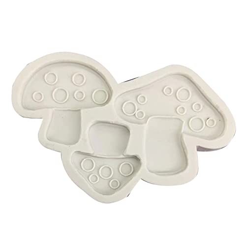 Handgefertigte 3D Pilzform Form Schokoladenseife Fondant Formen Silikonmaterial Backzubehör von BABYVIVA