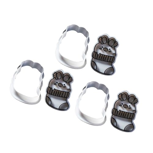 Set Von 3 Kaninchen Kekse Formen Für Weihnachtskaninchen Form Keksstempel Silikon Kekse Formen Für Partybacken von BABYVIVA