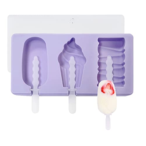 Silikone Eiscreme Formen Cartoonform Wesikelform Mit Deckel Und Stab Eisform Küchenwerkzeugzubehör von BABYVIVA