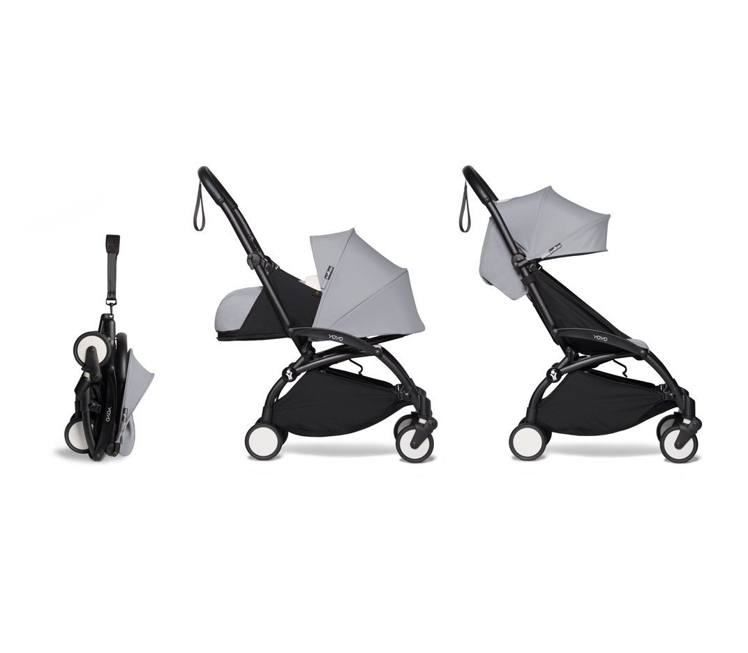 BABYZEN Kombi-Kinderwagen Komplett-Set YOYO mit Gestell, Newborn pack und 6+ Textilset von BABYZEN