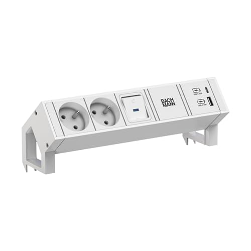 BACHMANN DESK2 White 2xUTE 1xSchalter 1xUSB A/C 22W 0,2m GST18 BACHMANN DESK2 White 2xUTE 1xSchalter 1xUSB A/C 22W 0,2m GST18 von BACHMANN