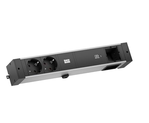 BACHMANN Desk Rail 2xSchutzkontakt USB C, USB Charger 60W 1xABD 2,0m GST18 BACHMANN Desk Rail 2xSchutzkontakt USB C, USB Charger 60W 1xABD 2,0m GST18 von BACHMANN