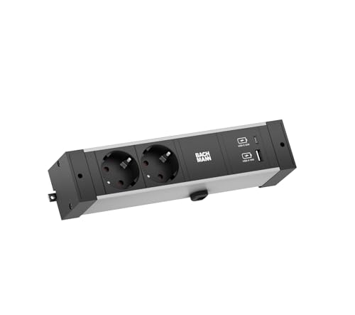 BACHMANN Desk Rail 2xSchutzkt.USB A&C, USB Charger 22W 2,0m GST18 BACHMANN Desk Rail 2xSchutzkt.USB A&C, USB Charger 22W 2,0m GST18 von BACHMANN