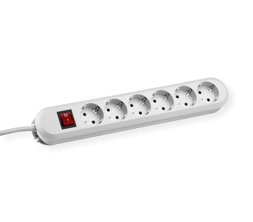 Bachmann Steckdosenleiste SMART 6-Fach 5m Mehrfachsteckdose mit Schalter Weiß 381.252K (Befestigung durch Anschraublöcher und praktische Kabelaufwicklung) Bachmann Steckdosenleiste SMART 6-Fach 5m Mehrfachsteckdose mit Schalter Weiß 381.252K (Befestigung durch Anschraublöcher und praktische Kabelaufwicklung) von BACHMANN