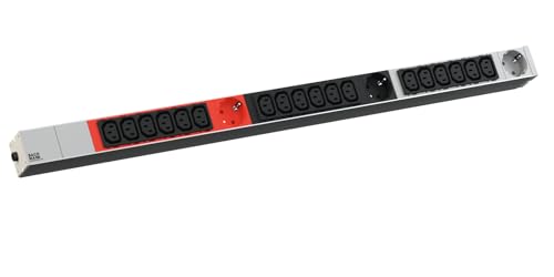 Bachmann 800.2337 IT PDU ALU 1HE 18x C13 3X Schutzkontakt CEE 3X 16A Rot/Aluminium Bachmann 800.2337 IT PDU ALU 1HE 18x C13 3X Schutzkontakt CEE 3X 16A Rot/Aluminium von Bachmann