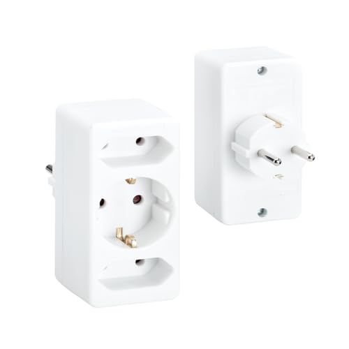 Bachmann 921.274 Multistecker 2xEuro und 1xCEE 7/3 weiß, PVC von BACHMANN