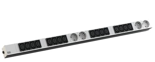 BACHMANN IT PDU Alu 1HE 16x C13 4X Schutzkontakt CEE 16A blau von BACHMANN