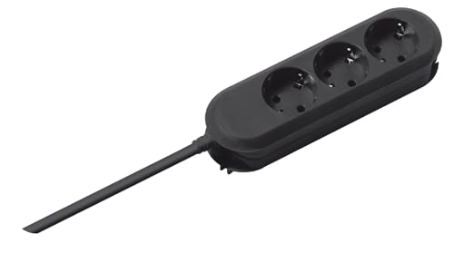 Bachmann Steckdosenleiste SMART 3-Fach 1,5m Mehrfachsteckdose Schwarz 387.170 (Befestigung durch Anschraublöcher und praktische Kabelaufwicklung) Bachmann Steckdosenleiste SMART 3-Fach 1,5m Mehrfachsteckdose Schwarz 387.170 (Befestigung durch Anschraublöcher und praktische Kabelaufwicklung) von BACHMANN