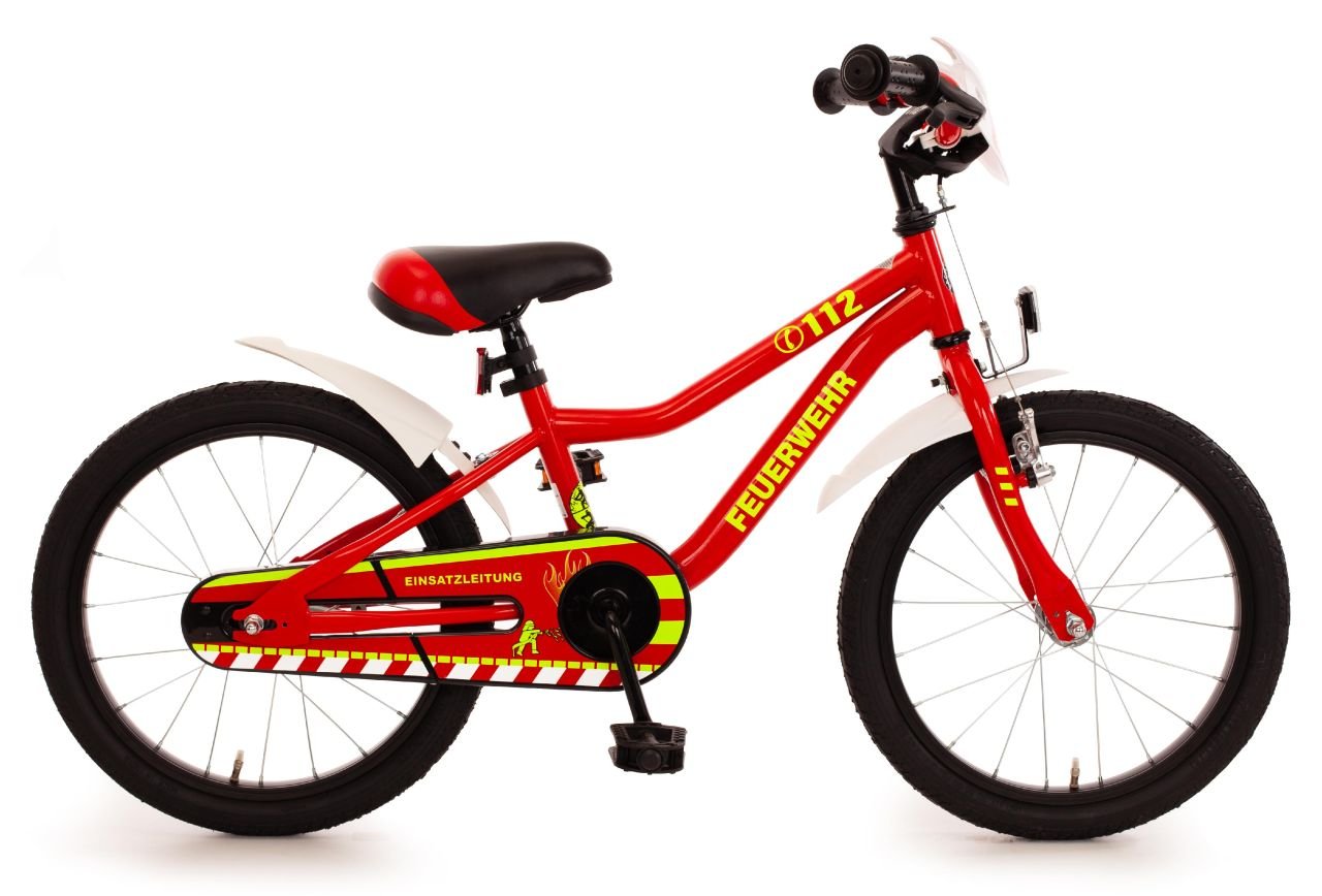 Bachtenkirch Kinderfahrrad Feuerwehr Kuma 18 Zoll rot weiß von Bachtenkirch