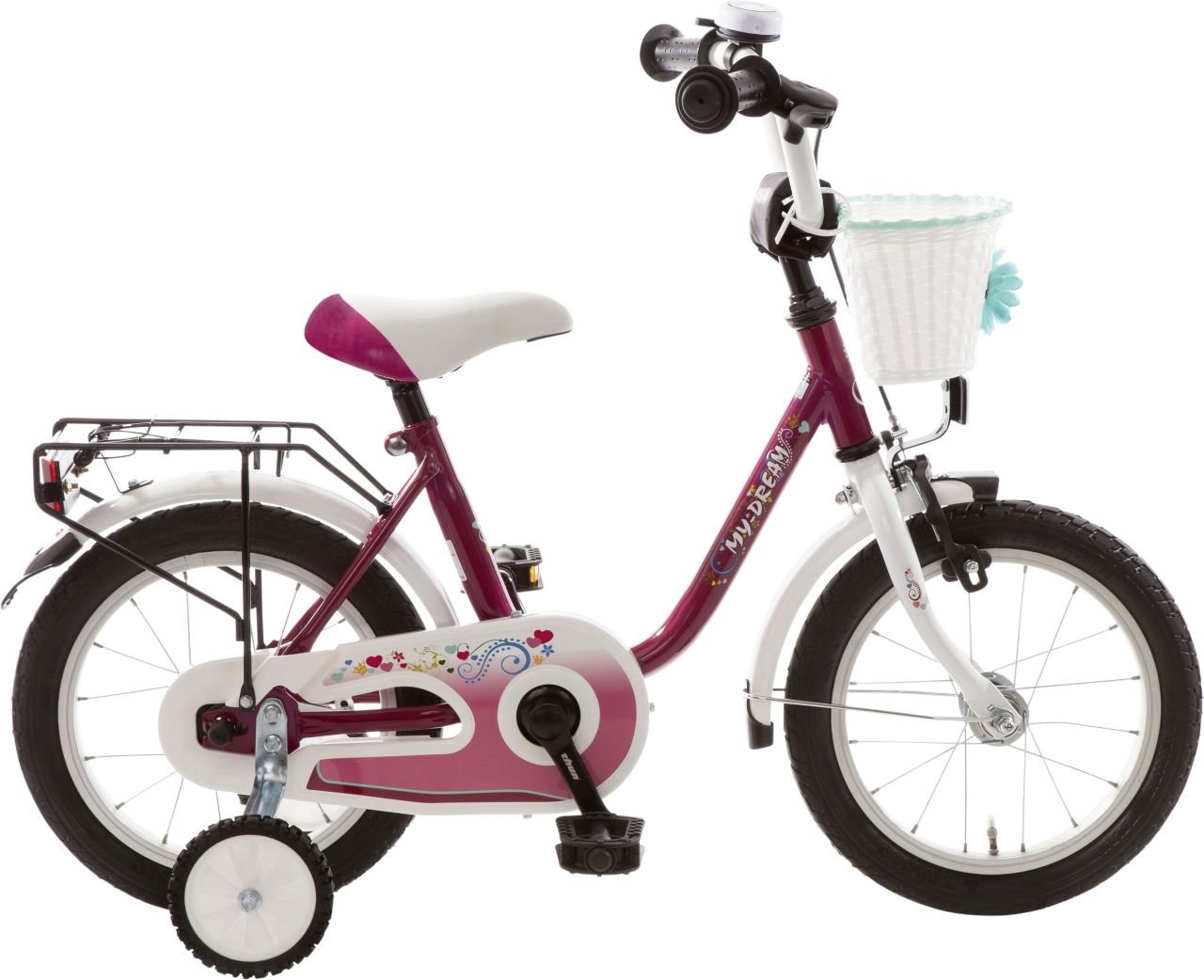 Bachtenkirch Kinderfahrrad My Dream 14 Zoll purpur weiß von Bachtenkirch