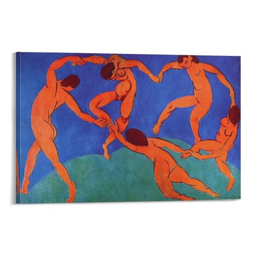 BACION Henri Matisse Ölgemälde-Reproduktion, Dance Poster, Dekoratives Gemälde, Leinwand, Wandkunst, Wohnzimmer, Schlafzimmer, Gemälde von BACION