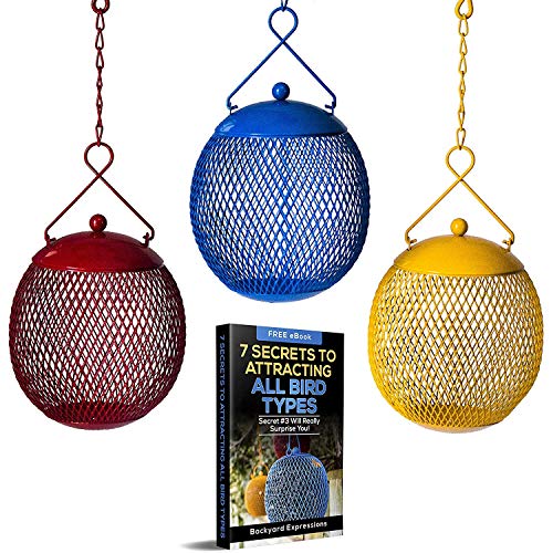 3 Assorted Colorful Seed Ball Bird Feeders or Candle Holders in One Package 3 Assorted Colorful Seed Ball Bird Feeders or Candle Holders in One Package von BACKYARD EXPRESSIONS PATIO · HOME · GARDEN