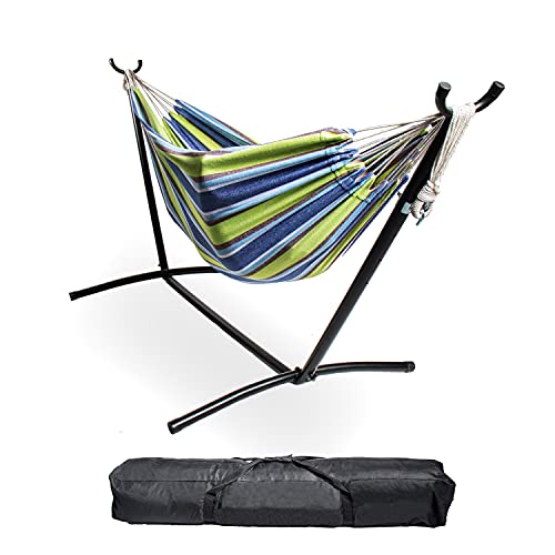 Backyard Expressions 914921 Tragbarer Ständer für Terrasse, für Erwachsene, Kinder, Wohnmobil, mit Tragetasche, 274 cm L x 119,4 cm B x 109 cm H 106" L x 47" W x 43" H Ocean Stripes von BACKYARD EXPRESSIONS PATIO · HOME · GARDEN