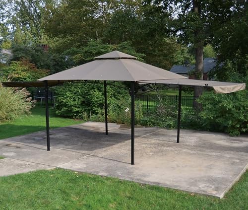 Backyard Expressions Pavillon mit zwei ausziehbaren Seitenteilen, 3 x 3 m von BACKYARD EXPRESSIONS PATIO · HOME · GARDEN